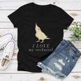 I Love My Cockatiel - Cockatiel Parrot Women V-Neck T-Shirt