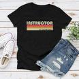 Instructor Funny Job Title Professional Worker Idea Women V-Neck T-Shirt