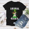 Jack Russell Terrier Patricks Day For Dog Lovers Women V-Neck T-Shirt