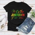 Junenth Its The Junenth For Me Junenth 1865 Women V-Neck T-Shirt