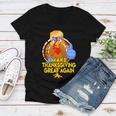 Make Thanksgiving Great Again Funny 2 Shirt Women V-Neck T-Shirt