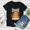 Monster Pumpkin Women V-Neck T-Shirt