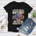 Montgomery Name Gift Im The Crazy Montgomery Women V-Neck T-Shirt