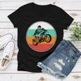 Motorcycle Racing Motorcycle Biker 484 Shirt Women V-Neck T-Shirt