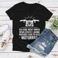 Motorcycle Saying Funny Motorbiker 476 Shirt Women V-Neck T-Shirt