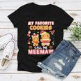 My Favorite Cookies Call Me Meemaw 882 Shirt Women V-Neck T-Shirt