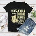 My Son Wears Combat Boots Proud 691 Shirt Women V-Neck T-Shirt