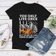 Racing You Only Live Once Women V-Neck T-Shirt