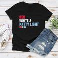 Red White And Natty-Light 4Th Of July Women V-Neck T-Shirt