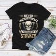 Stryker Name Gift Never Underestimate The Power Of Stryker Women V-Neck T-Shirt
