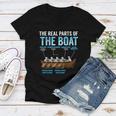 The Real Parts Of The Boat Rowing Gift Women V-Neck T-Shirt