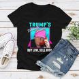 Trump’S Trading Secrets Buy Low Sell High Funny Trump Women V-Neck T-Shirt