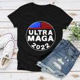 Ultra Maga Donald Trump Joe Biden America Women V-Neck T-Shirt