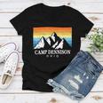 Vintage Camp Dennison Ohio Mountain Hiking Souvenir PrintShirt Women V-Neck T-Shirt