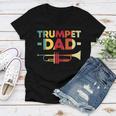 Vintage Trumpet Cool Retro Trumpet Player 159 Shirt Women V-Neck T-Shirt