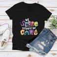 We Scare Because We Care 274 Trending Shirt Women V-Neck T-Shirt