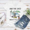 And She Lived Happily Ever After Women V-Neck T-Shirt