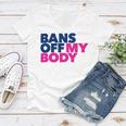 Bans Off My Body Pro Choice Women V-Neck T-Shirt