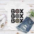 Box Box Box F1 Tyre Compound V2 Design Women V-Neck T-Shirt