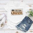 Caffeine Queen Graphic Shirt Design Women V-Neck T-Shirt