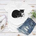 Cat Cut Cat Cat Lovers Black Cat Funny Cat Birthday Cat Gift Cat Danger Kitty V3 Women V-Neck T-Shirt