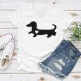 Dachshund Heart Dog Lover Women V-Neck T-Shirt