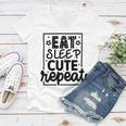 Eat Sleep Cute Repeat Graphic Design For Babys Women V-Neck T-Shirt