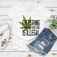 Everything I Want To Do Is Illegal V2 Women V-Neck T-Shirt