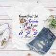 Friends Dont Let Friends Fight Chronic Fatigue Syndrome Cfs Alone Unicorn Blue Ribbon Chronic Fatigue Syndrome Support Cfs Awareness Women V-Neck T-Shirt