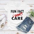 Fun Fact I Dont Care Sarcasm V2 Women V-Neck T-Shirt