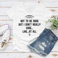 Funny Not To Be Rude But I DonReally Care Likeat All Women V-Neck T-Shirt