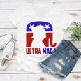 Funny Ultra Maga Gift For Americans Trump Biden Lover Women V-Neck T-Shirt