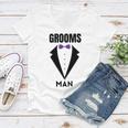 Groomsman Grooms Squad Stag Party Friends Themed Women V-Neck T-Shirt