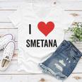 I Heart Smetana The Smetana Man I Love Smetana Women V-Neck T-Shirt