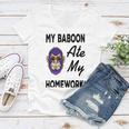 My Baboon Ate My Homework Women V-Neck T-Shirt