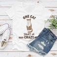 One Cat Short Of Crazy Women V-Neck T-Shirt