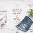 Selfish With My Time And Energy Women V-Neck T-Shirt