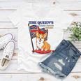 The Queen’S Platinum Jubilee 1952-2022 Corgi Union Jack Women V-Neck T-Shirt