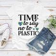 Time To Say No To Plastic Women V-Neck T-Shirt