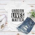 Unborn Lives Matter Women V-Neck T-Shirt