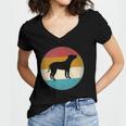 American Staffordshire Terrier Dog Vintage Retro Amstaff Women V-Neck T-Shirt