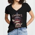 Esquibel Blood Runs Through My Veins Name Women V-Neck T-Shirt