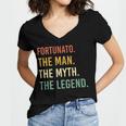 Fortunato Name Shirt Fortunato Family Name V4 Women V-Neck T-Shirt