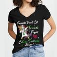 Friends Dont Let Friends Fight Celiac Disease Alone Unicorn Green Ribbon Celiac Disease Celiac Disease Awareness Women V-Neck T-Shirt