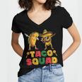 Funny Dabbing Taco Cinco De May Mexican Food V3 Women V-Neck T-Shirt