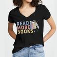 Funny Read More Books Gift Women V-Neck T-Shirt