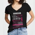 Johnson Name Gift Johnson V2 Women V-Neck T-Shirt