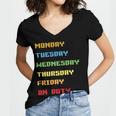 Monday To Friday On Duty Women V-Neck T-Shirt