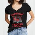 Monster Trucks Are My Jam Women V-Neck T-Shirt