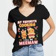 My Favorite Cookies Call Me Meemaw 882 Shirt Women V-Neck T-Shirt